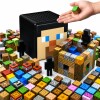 Bloques magnéticos en contenedor 100 piezas MINECRAFT personaje