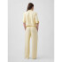 V-LINEN PO WIDE LEG SIDE STRIPE MAIZE
