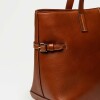 Bolso Sophie en cuero liso Cuoio