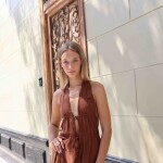 VESTIDO FLORENCIA MARRON