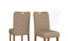 Silla Julia tapizada - Linea Milán Marron