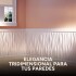 Revestimiento de Pared Panel 3D PVC 50x50cm Ondas Línea X12 Ondas Blanco