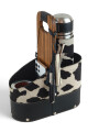 Set matero premium animal print Negro