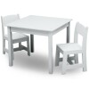 Juego de mesa y 2 sillas blanca Juego de mesa y 2 sillas blanca