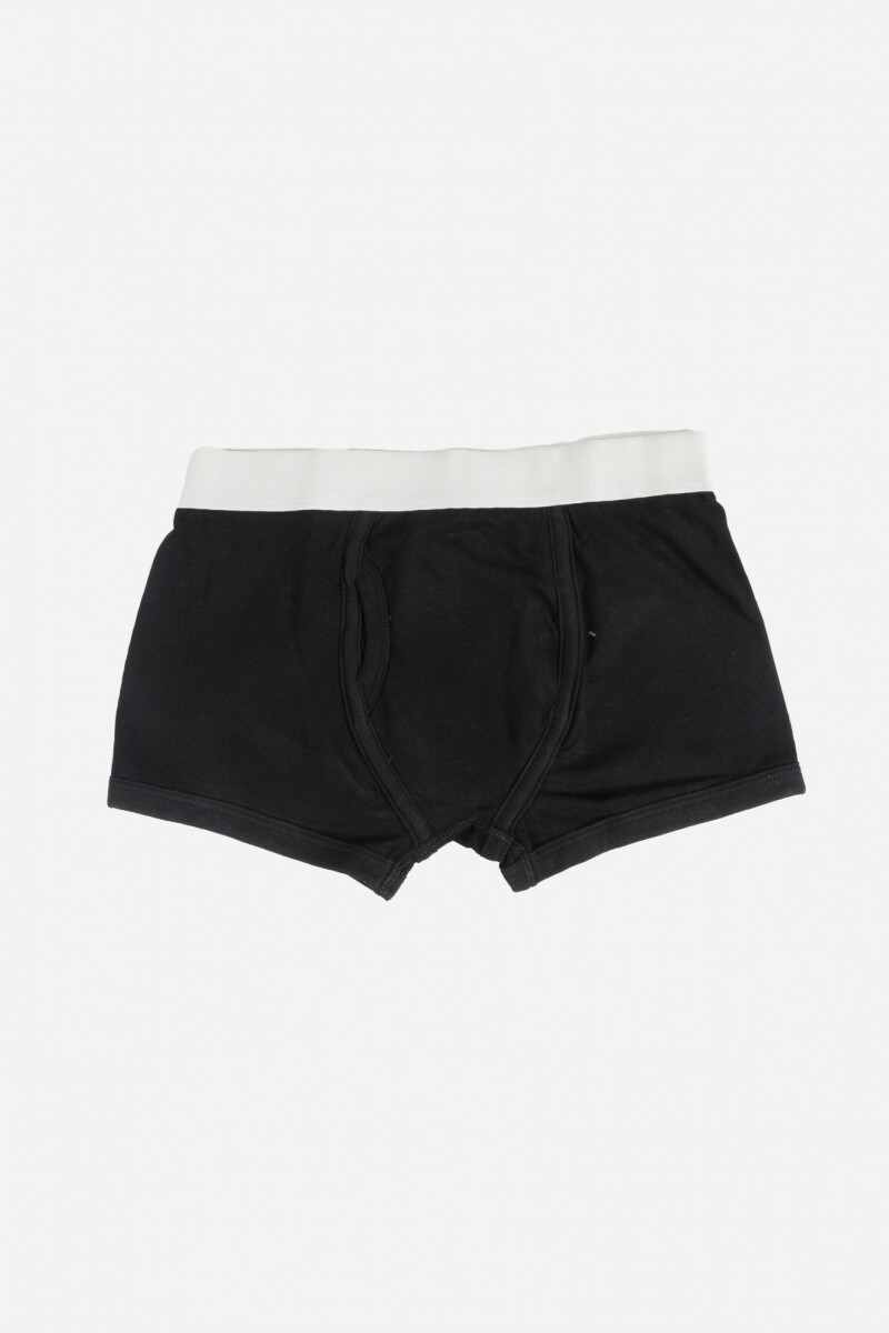 Boxer liso pack x 3 NEGRO