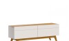 Rack para TV Stand Classic 1.4 - Linea Manhattan Natural/Blanco