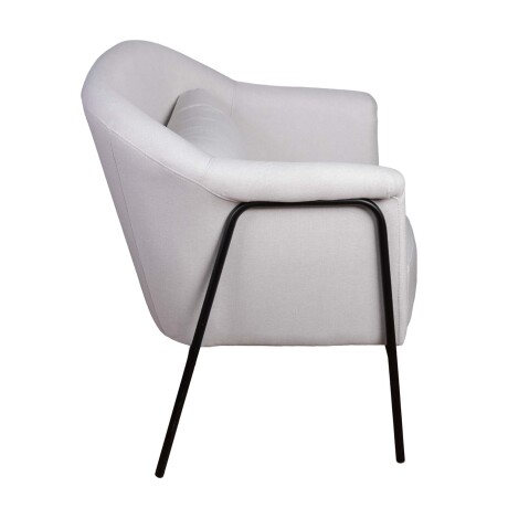 BUTACA TELA-Y-METAL NATURAL-BEIGE LYON NATURAL