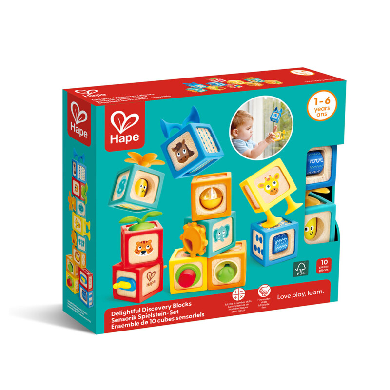 Bloques apilables Sensoriales Hape Bloques apilables Sensoriales Hape