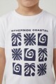 Remera m/c estampada Coastal BLANCO