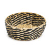 Canasta Decorativa Redonda De Fibra Natural - Chica Canasta Decorativa Redonda De Fibra Natural - Chica