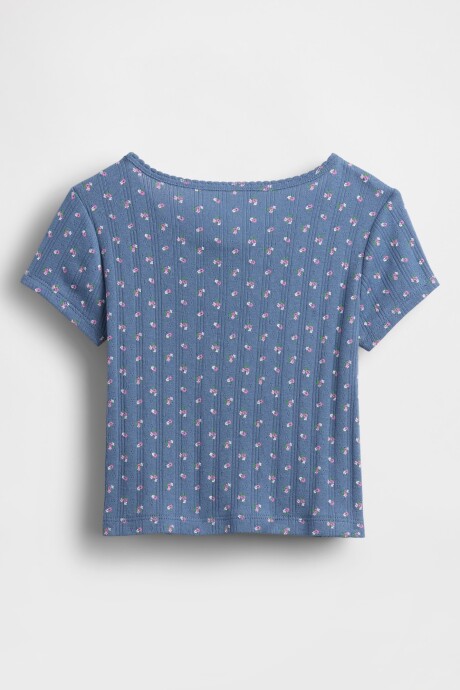 Remera Pointelle Toddler Niña Cornflower829