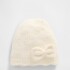 TG POINTELLE BOW HAT IVORY FROST