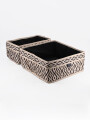 CAJA ORGANIZADORA ETNICA SET 2 PCS NEGRO