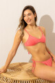 NEW 1 TOP CURVY SUN KISS CORAL - POLYESTER