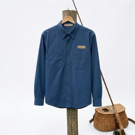 CAMISA MANGA LARGA FISHING AZUL CAMISA MANGA LARGA FISHING AZUL