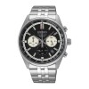 Reloj Seiko SSB429P1 para hombre con correa de acero Negro