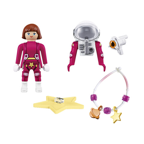 Astronauta Mujer Playmobil 16 Piezas U