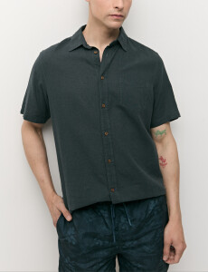 012265 CAMISA HARRINGTON LABEL Petroleo