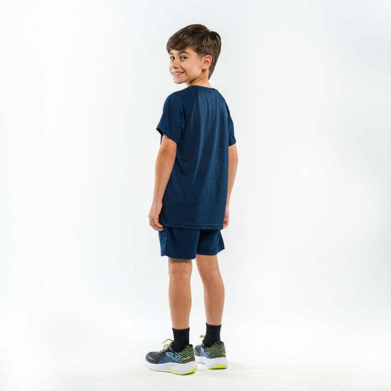 TSHIRT BOYS POLY BORDER-NA AZUL NAVI