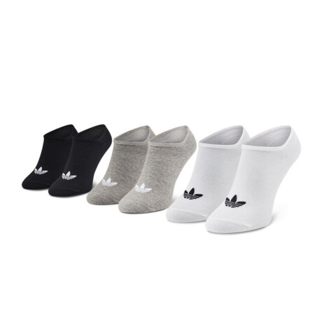 Medias adidas Trefoil - White/Medium Grey Heather/Black White/Medium Grey Heather/Black