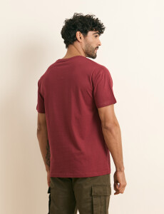 520658 T-SHIRT HARRINGTON LABEL Bordo