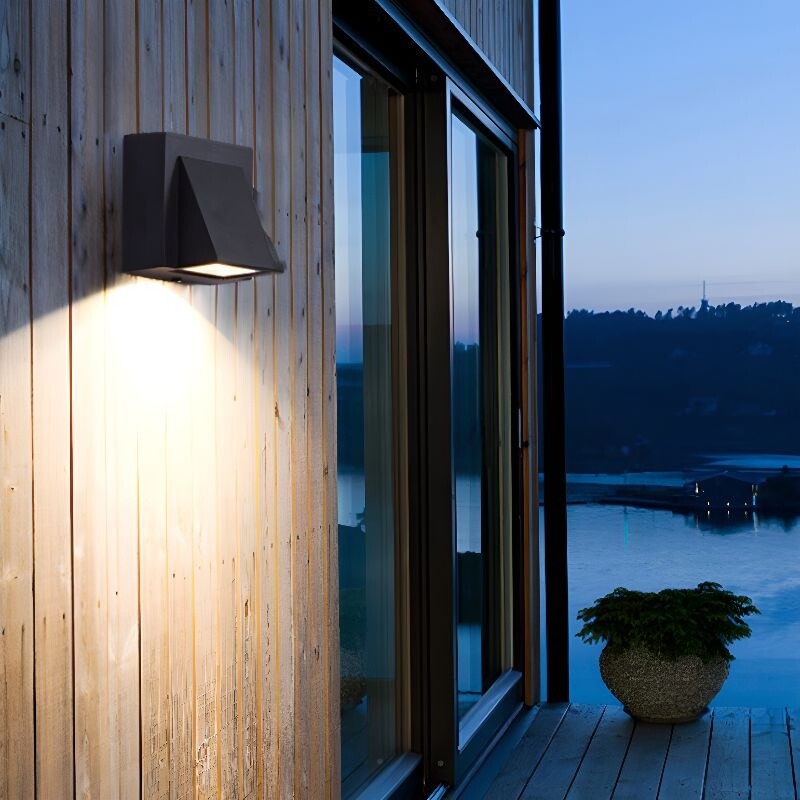 ARTEFACTO EXTERIOR VADENA PARA ADOSAR EN PARED UNIDIRECCIONAL 3W Artefacto De Exterior Vadena Para Pared Unidireccional LED 3W Negro