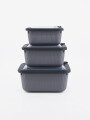 CONTENEDORES LINE SET X 3 GRIS