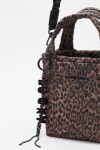 Cartera Tote Mini Animal Matelasse Marron