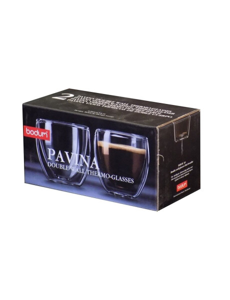SET2 VASOS TERMICOS DOBLE PARED 80ML PAVINA BODUM SET2 VASOS TERMICOS DOBLE PARED 80ML PAVINA BODUM