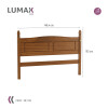 Respaldo Cama Lumax 2 plazas madera maciza Respaldo Cama Lumax 2 plazas madera maciza