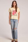 REMERA DE MANGA CORTA THE ROLL Beige
