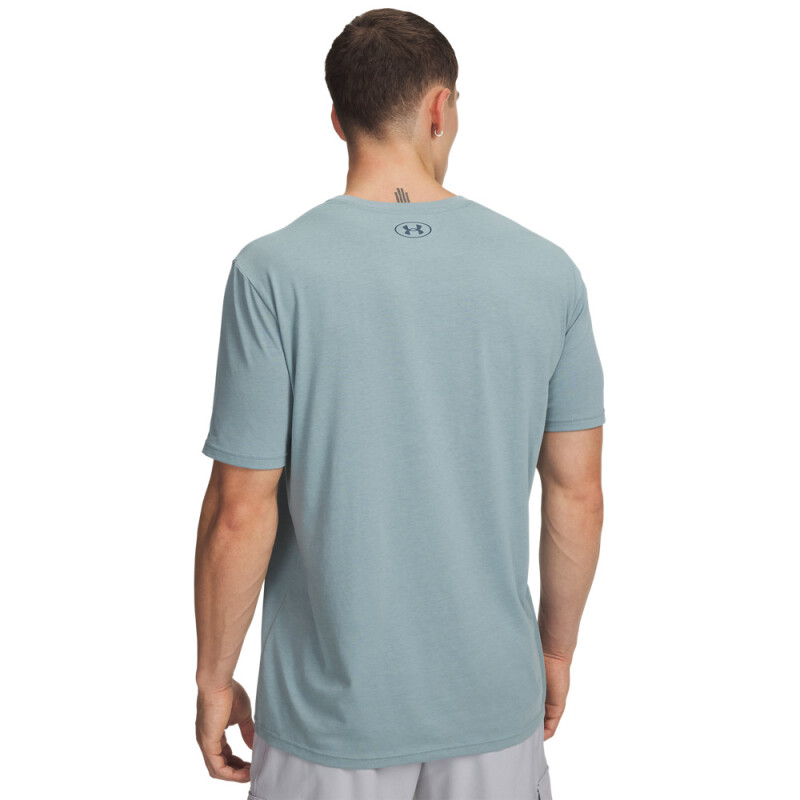 UA TEAM ISSUE WORDMARK SS-BLU GRN-323