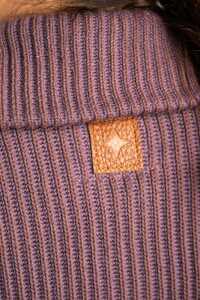 Campera Tejida Algodón Malva