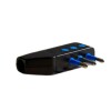 FICHA LATERAL 10 AMP 3PATAS NEGRA LED Ficha Lateral 10 Amp 3patas Negra Led