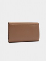 Cartera Lisa Con Solapa camel