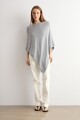 Capa tejida lurex gris