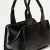 Bolso Mila en cuero liso Negro
