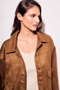 Sobrecamisa Gamuza Camel