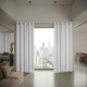 Cortina 100% Blackout set 4 paños 135 x 220 BLANCO
