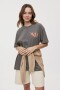 REMERA HUMAN Cemento