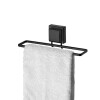 TOALLERO CON VENTOSA CUADRADA NEGRO MATE Toallero Con Ventosa Cuadrada Negro Mate
