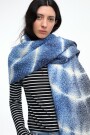 BUFANDA SHIBORI Azul