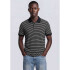 CAMISA POLO MM MASC LISTRADO PRETO E BRANCO