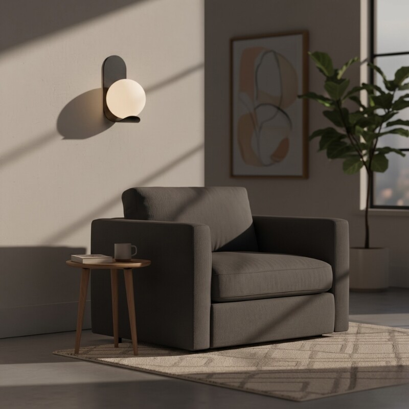 ARTEFACTO DECORATIVO DE PARED CRUX Luminaria De Pared Crux Negro