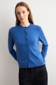 Cardigan clásico cobalto