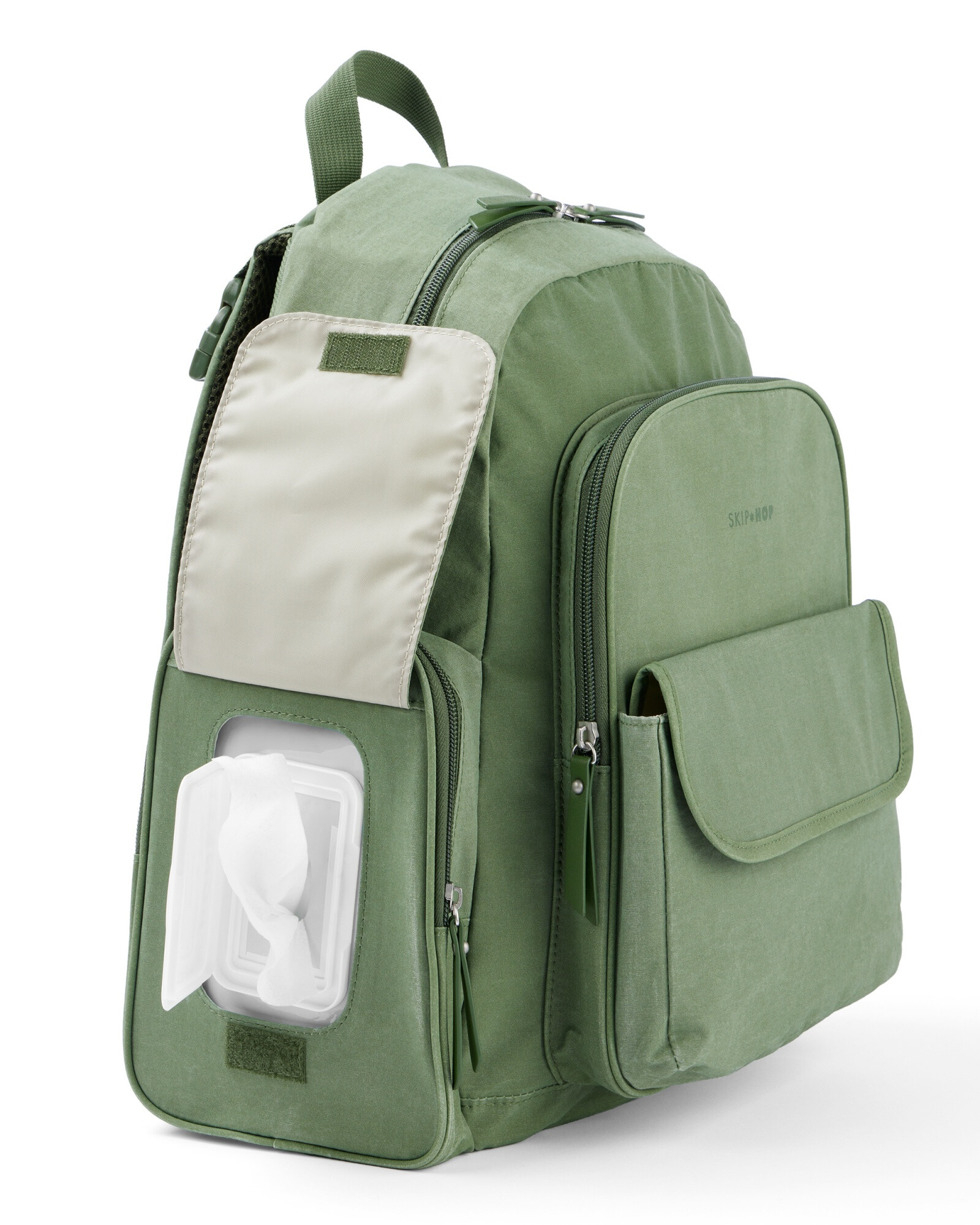 Mochila maternal Luna, verde Sin color