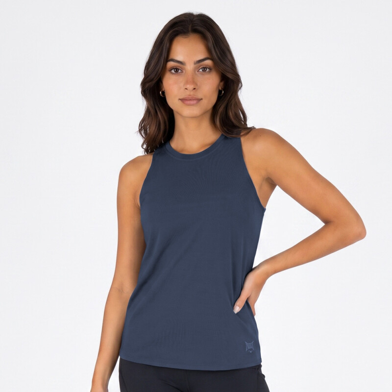 TANK FEM POLY/SPX EVERLAST OBSIDIAN RD W7 NAVY SUEDE