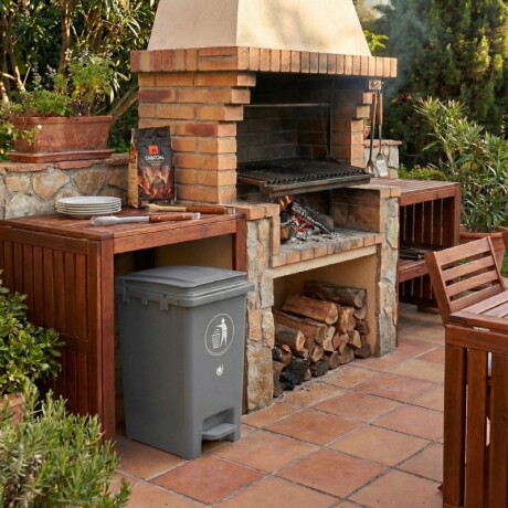 CONTENEDOR DE BASURA 30 LITROS Contenedor de Basura 30 Litros Gris