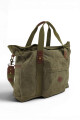 Bolso tote de lona urbano Verde