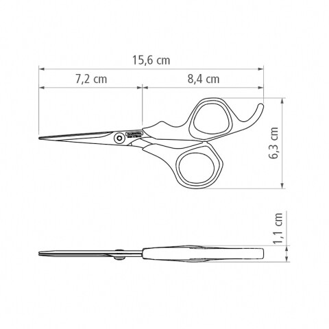 Tijera de peluquero 5" SUPERCORT -TRAMONTINA TN8816
